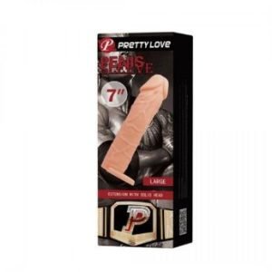 7″ Pretty Love Penis Sleeve Large in Flesh