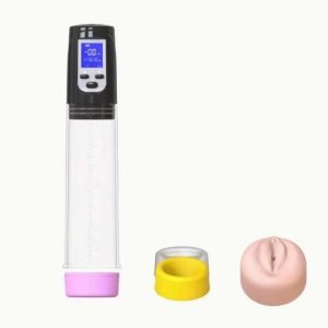 Penis Pump With Vagina Cap Male Masturbate Device Smart Electric LED Display